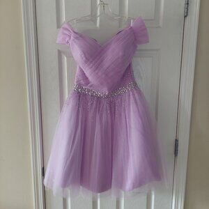 Purple Damas Dress for Quinceanera Party Formal Prom Pageant Sz 4 Sweet 16 EUC